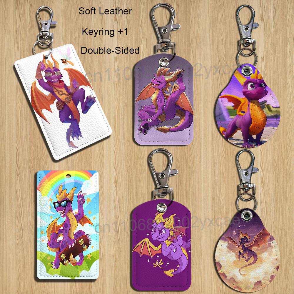 Lanyard Badge Holder - Portachiavi in pelle Spyro the Dragon
