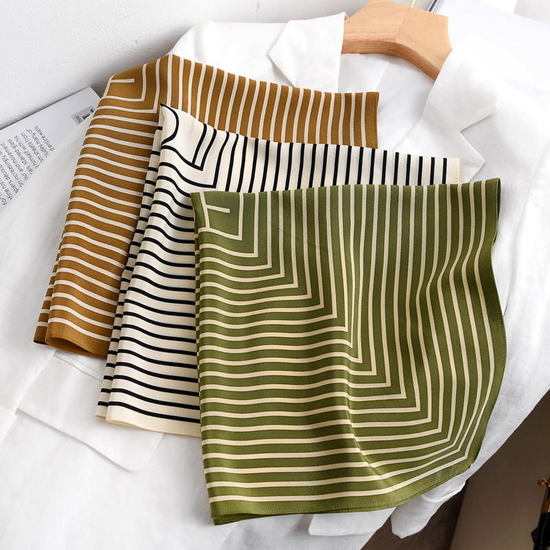 Silk Tie Striped - Sciarpe per capelli con testa al