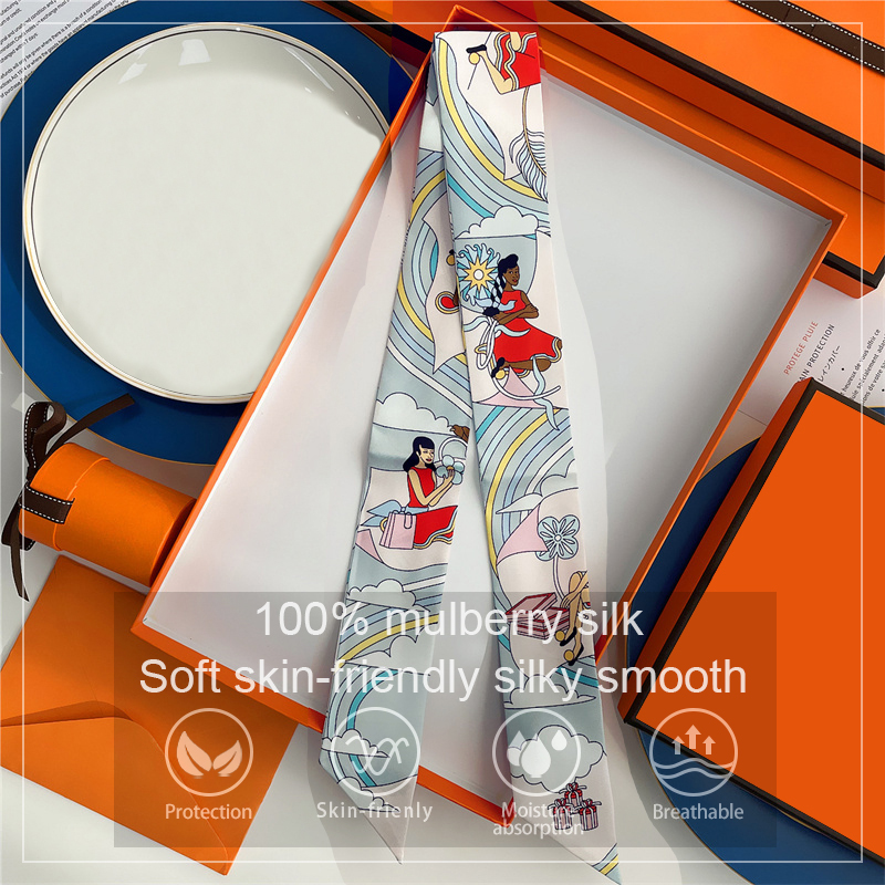 Silk Neck Scarf - Sciarpa da donna in seta di