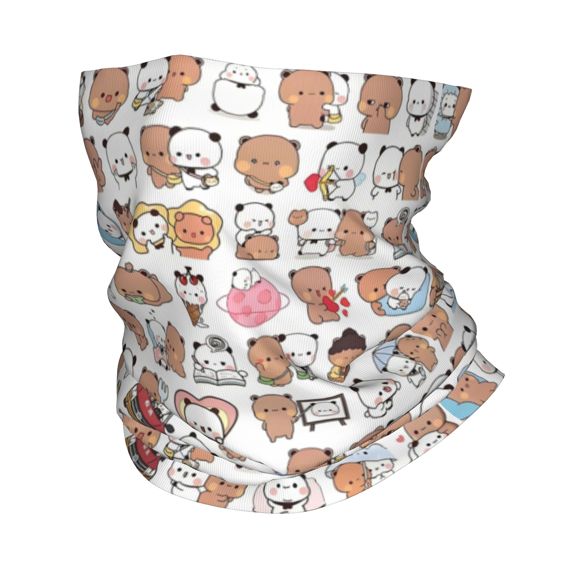 Neck Warmer Tube - Orso personalizzato Cartoon Pesca e Goma