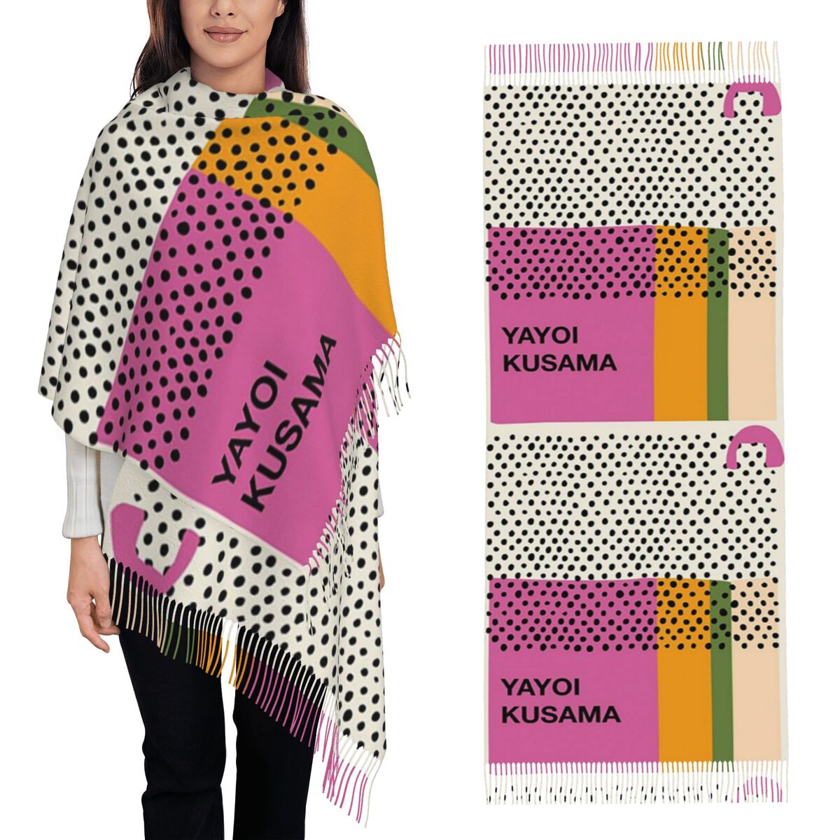 Infinity Scarf Knit - Sciarpa di lusso Yayoi Kusama Infinity