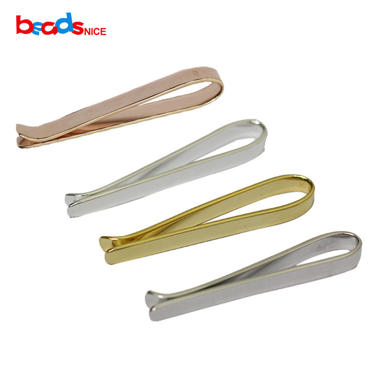 Tie Clip Silver - Beadsnice Puro 925 Sterling Argento Tie