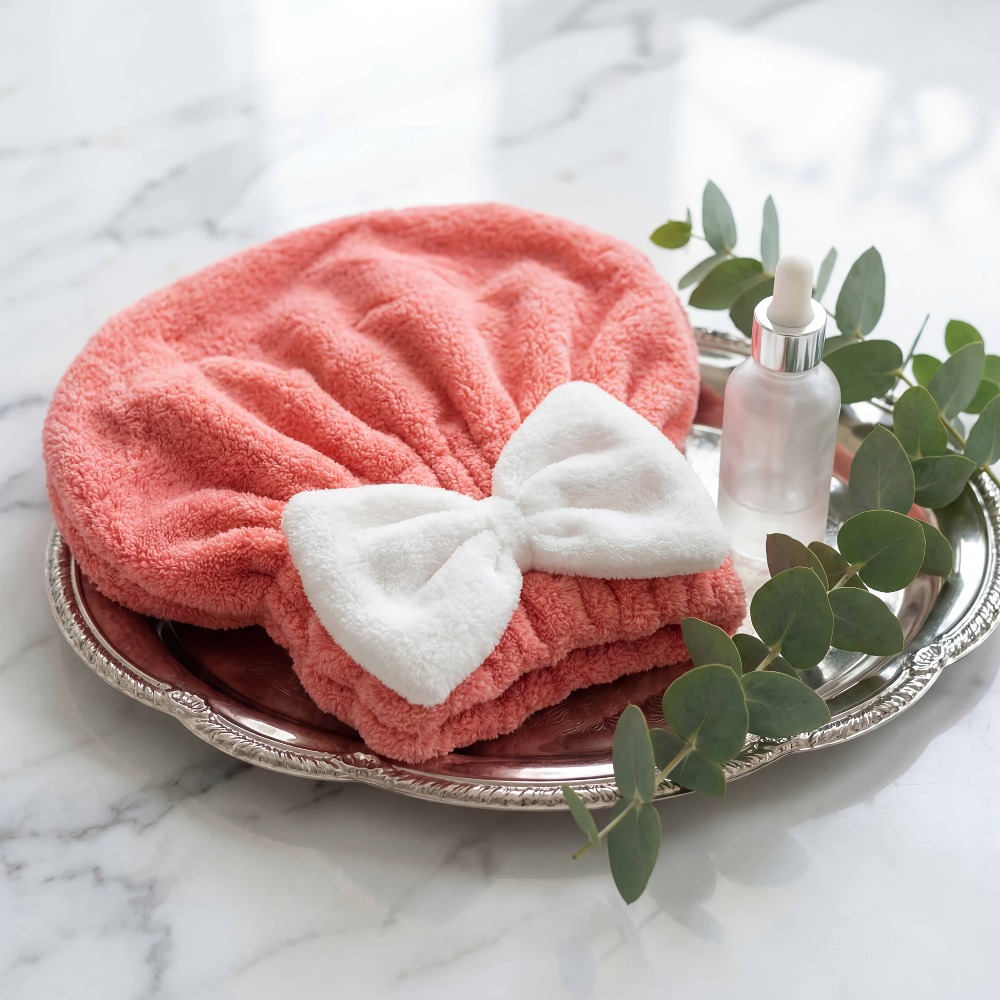 Head Wrap Turban - Turbante Asciugacapelli in Microfibra, Asciugamano per