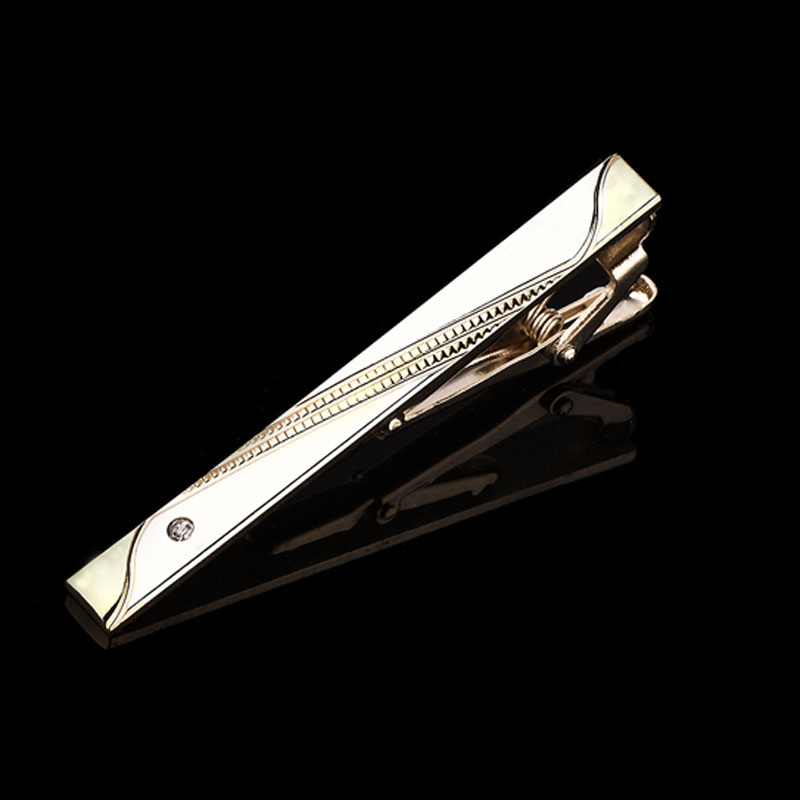 Tie Clip Silver - 1 pezzo di fermacravatta da uomo