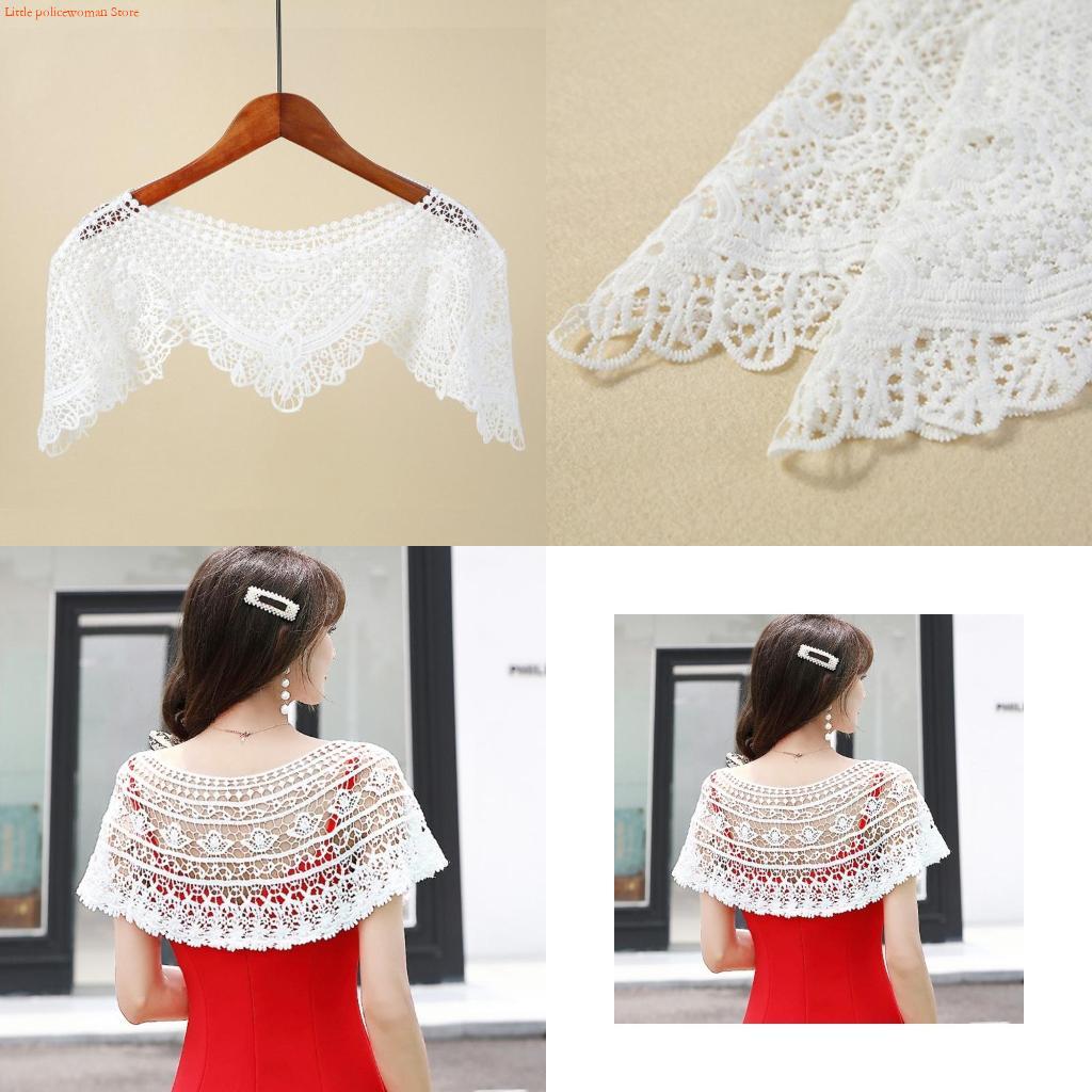 Stole Wedding Shawl - F92D Donne Ricamo Floreale Scialle Pizzo