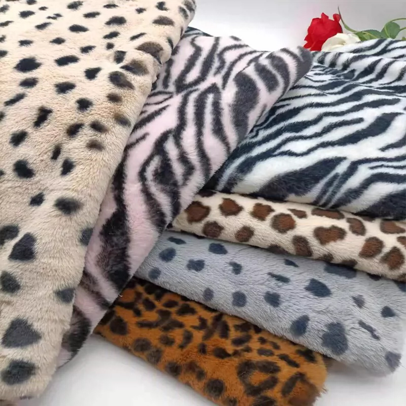Woven Scarf Blanket - 0.5/1/2 Metri 10mm Imitazione Coniglio Zebra