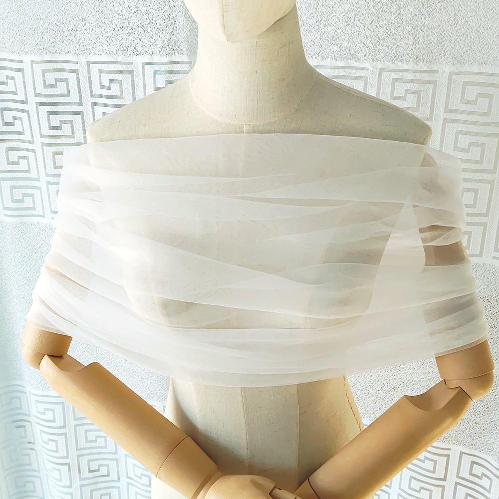 Stole Wedding Shawl - Stola da donna in tulle trasparente