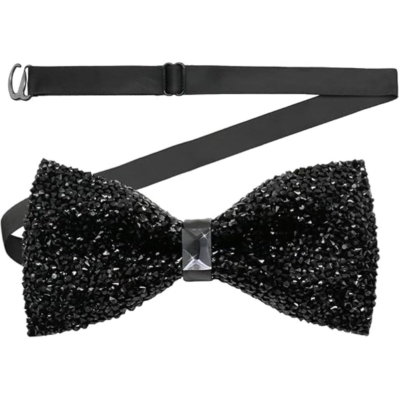 Bow Tie Pre Tied - Papillon alla Moda con Strass per
