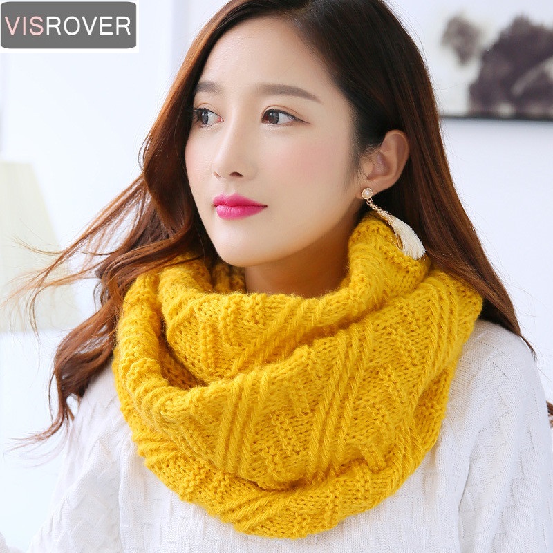 VISROVER Sciarpe colorate Donn - Infinity Scarf Knit recensione e prezzo