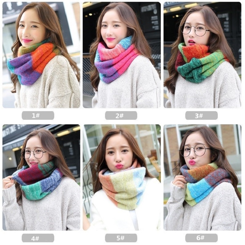 VISROVER Sciarpe colorate Donn - Infinity Scarf Knit recensione e prezzo