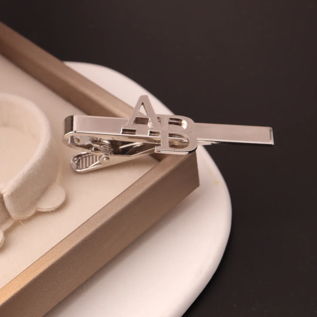 Fermacravatta con iniziali per - Tie Clip Silver recensione e prezzo