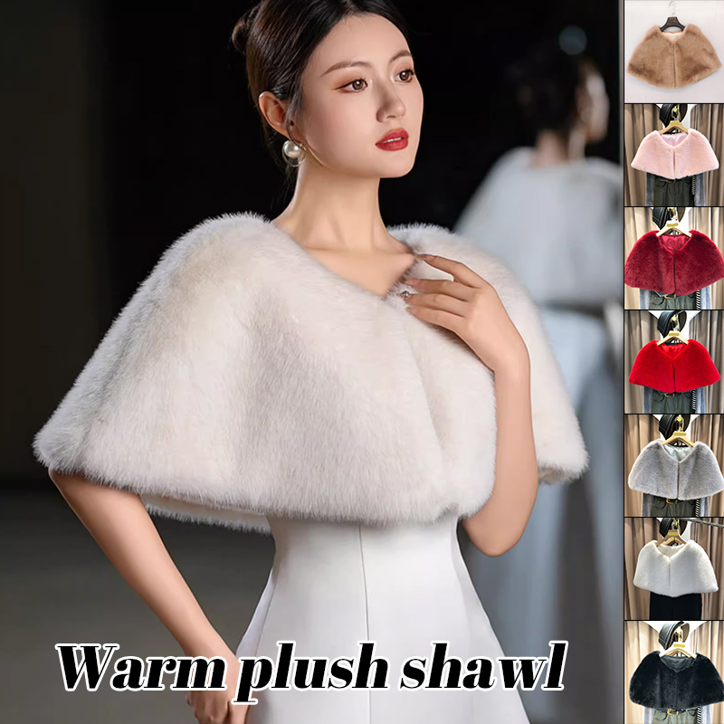 Scialle invernale da donna in  - Stole Wedding Shawl recensione e prezzo