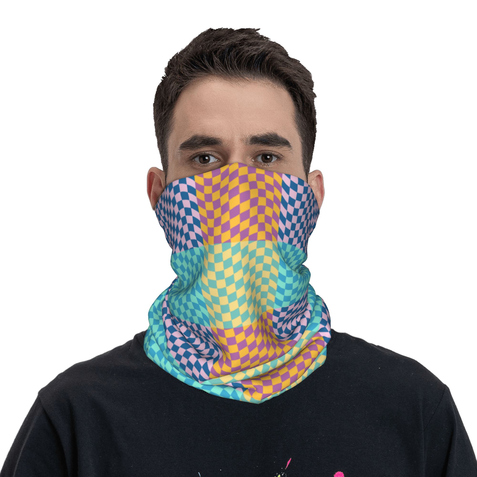 Bandana a quadretti colorata p - Neck Warmer Tube recensione e prezzo